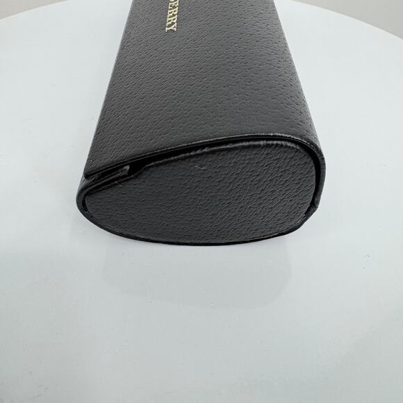 Burberry sunglasses eyeglasses hard shell case black leather